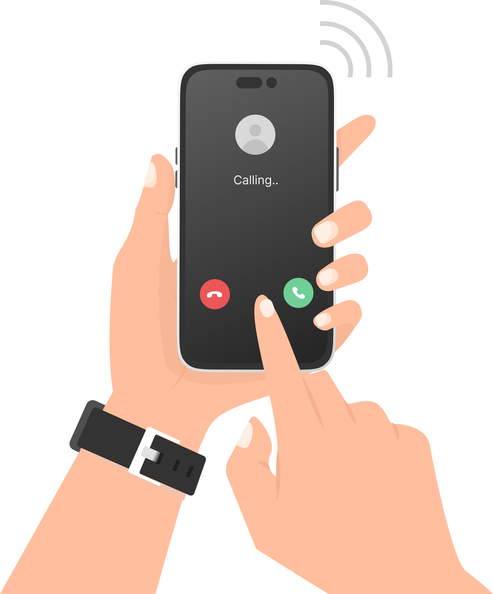 Receive call on phone