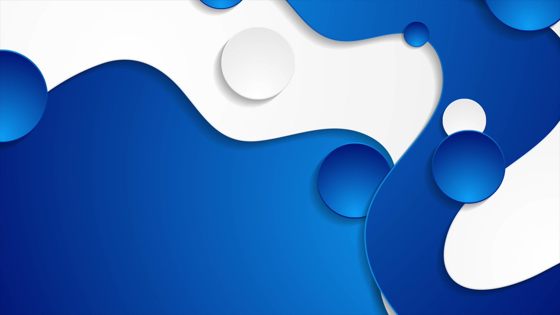 Blue and White Abstract Wavy Background